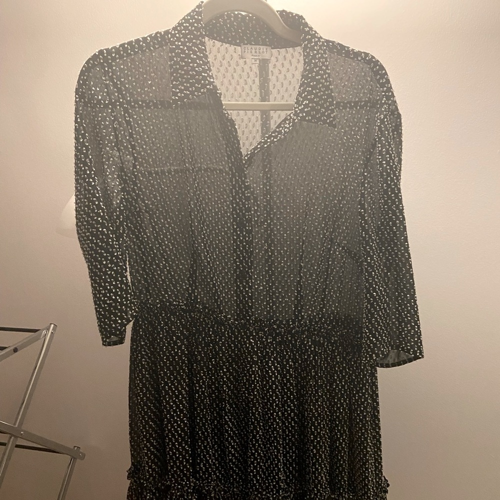Elegant black and white dress